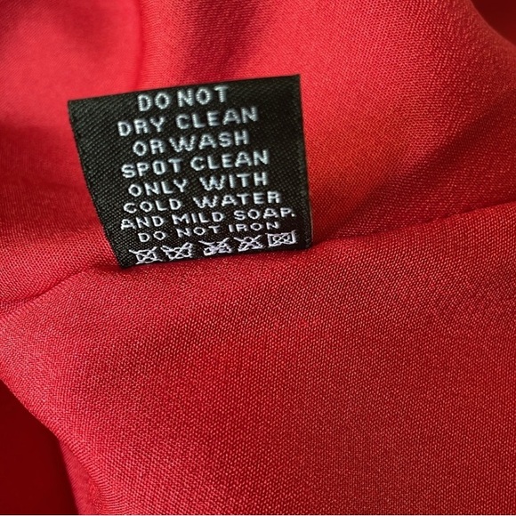 Adrianna Papell Burgundy, Black, & Gold Beaded Silk Cocktail Dress Size 4 - Picture 11 of 12